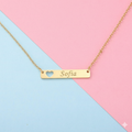Personalized Heart Necklace – Custom Laser Engraved Name Jewelry