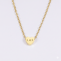 Dainty Personalized Heart Necklace | Custom Initial Pendant in Gold & Silver for Women