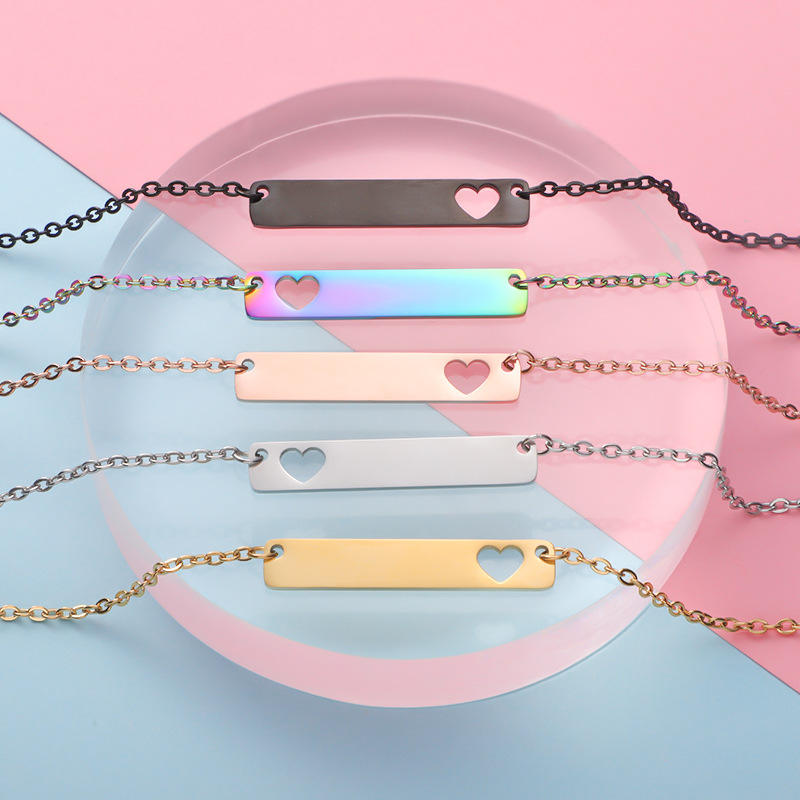 Personalized Heart Necklace – Custom Laser Engraved Name Jewelry