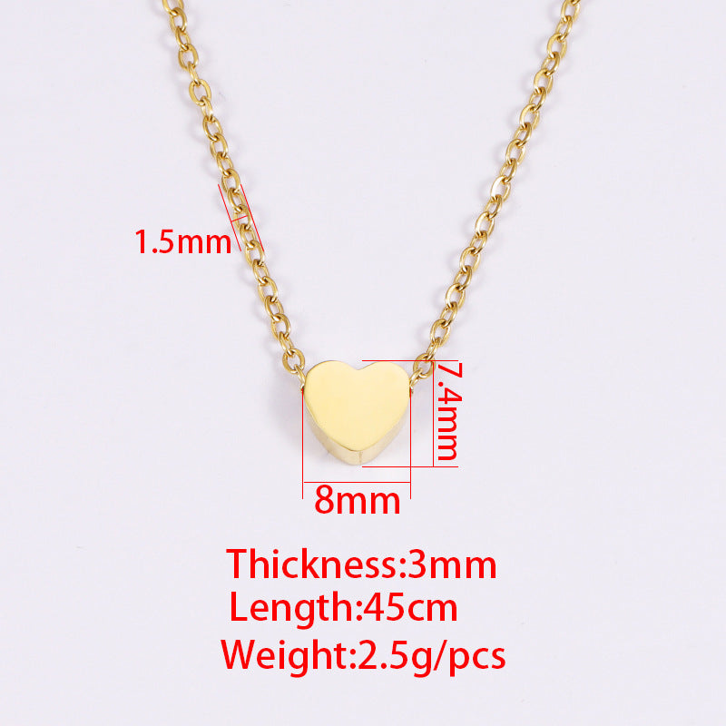 Dainty Personalized Heart Necklace | Custom Initial Pendant in Gold & Silver for Women