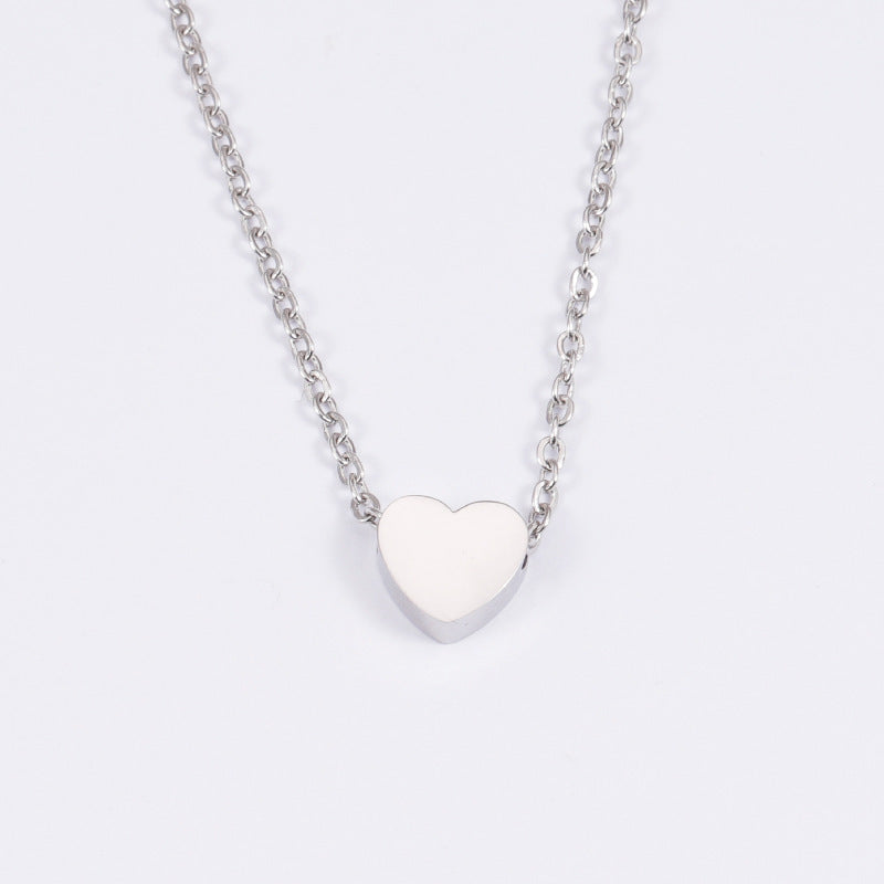 Dainty Personalized Heart Necklace | Custom Initial Pendant in Gold & Silver for Women