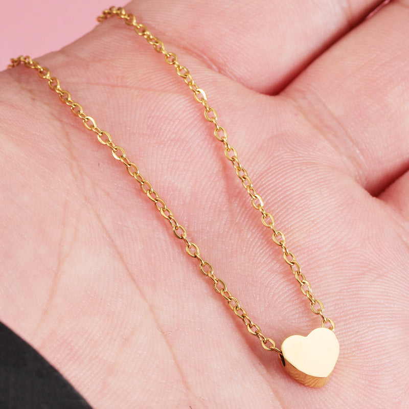 Dainty Personalized Heart Necklace | Custom Initial Pendant in Gold & Silver for Women